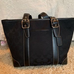 Black coach purse